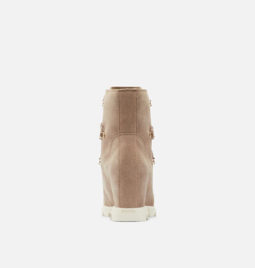 Omega Taupe-Chalk Women's Joan Of Arctic Wedge Iii Lace Bootie Sorel Australia