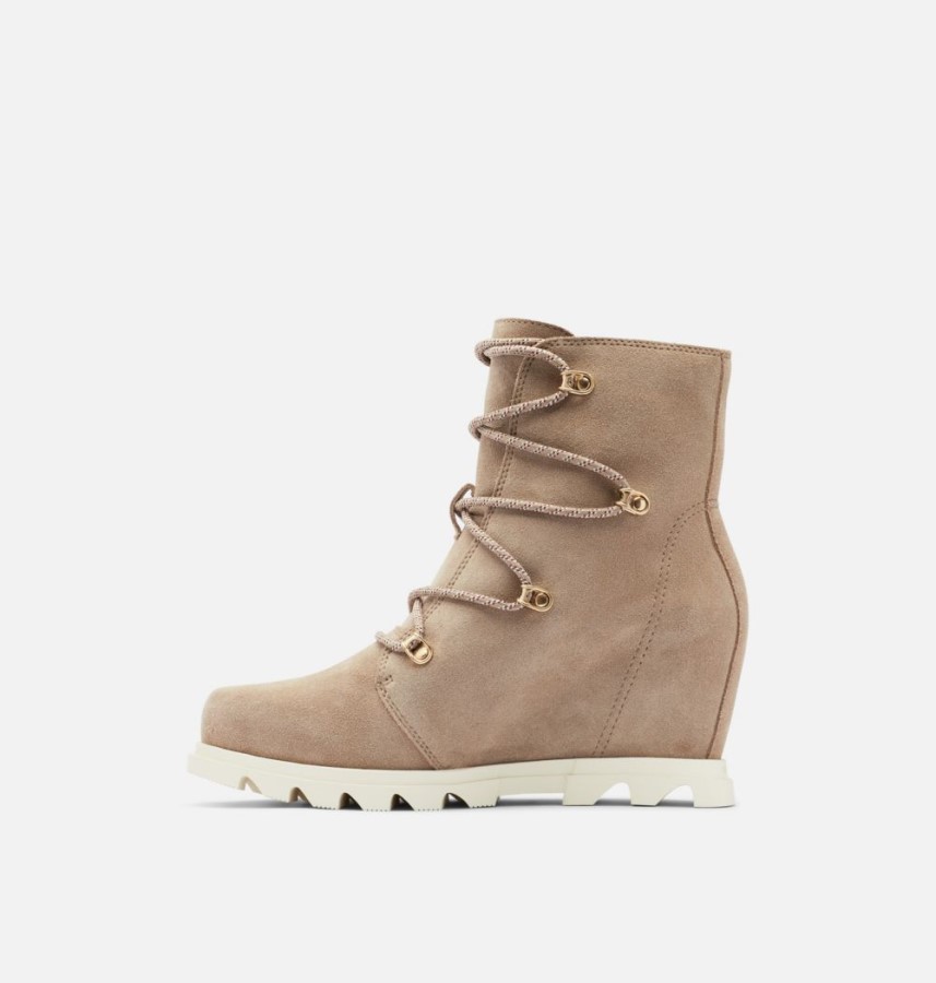 Omega Taupe-Chalk Women's Joan Of Arctic Wedge Iii Lace Bootie Sorel Australia