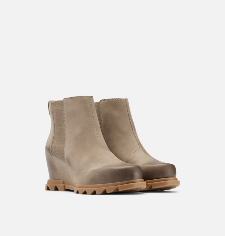 Omega Taupe-Wet Sand Sorel Australia Women's Joan Of Arctic Wedge Iii Chelsea Bootie