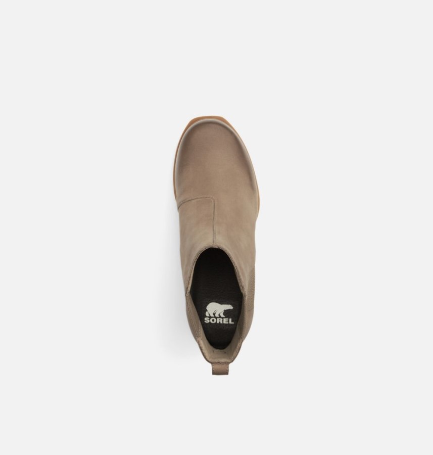 Omega Taupe-Wet Sand Sorel Australia Women's Joan Of Arctic Wedge Iii Chelsea Bootie