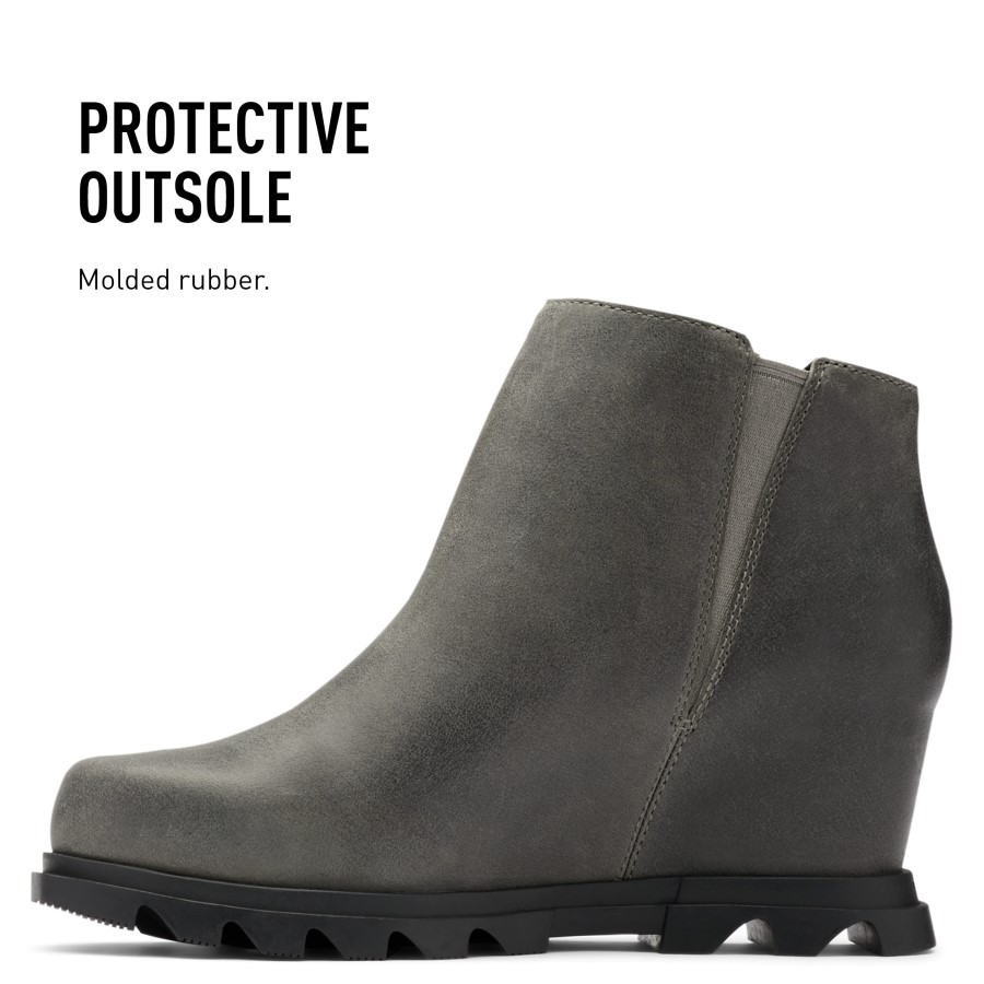 Omega Taupe-Wet Sand Sorel Australia Women's Joan Of Arctic Wedge Iii Zip Boot