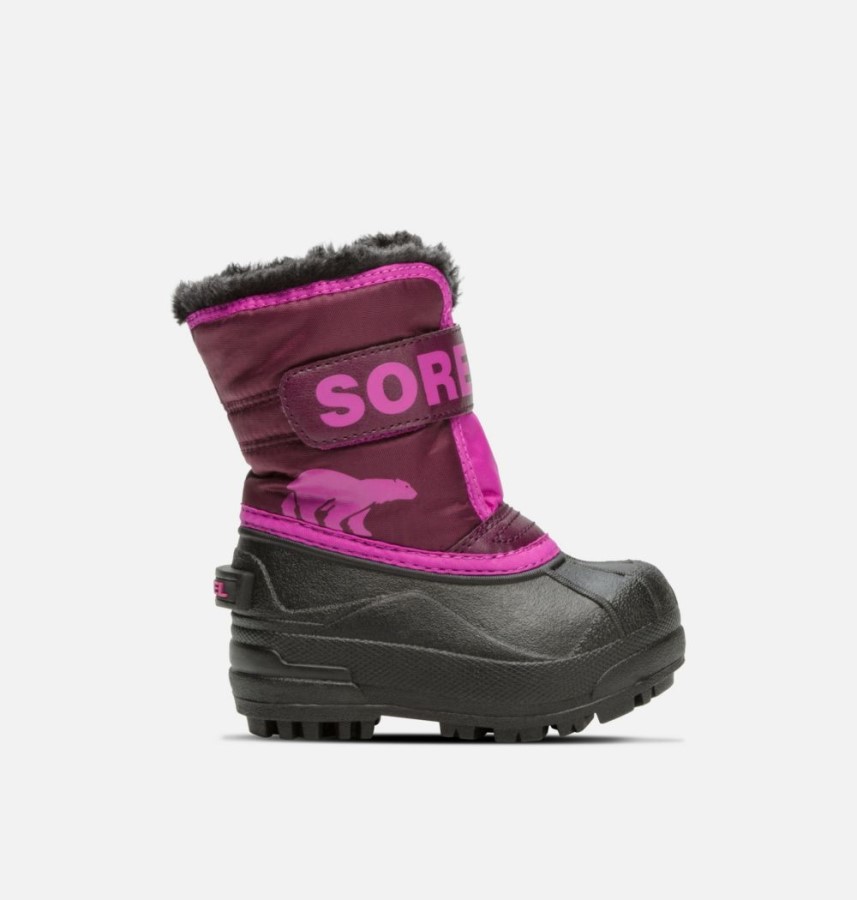 Purple Dahlia-Groovy Pink Sorel Australia Toddler Snow Commander Boot