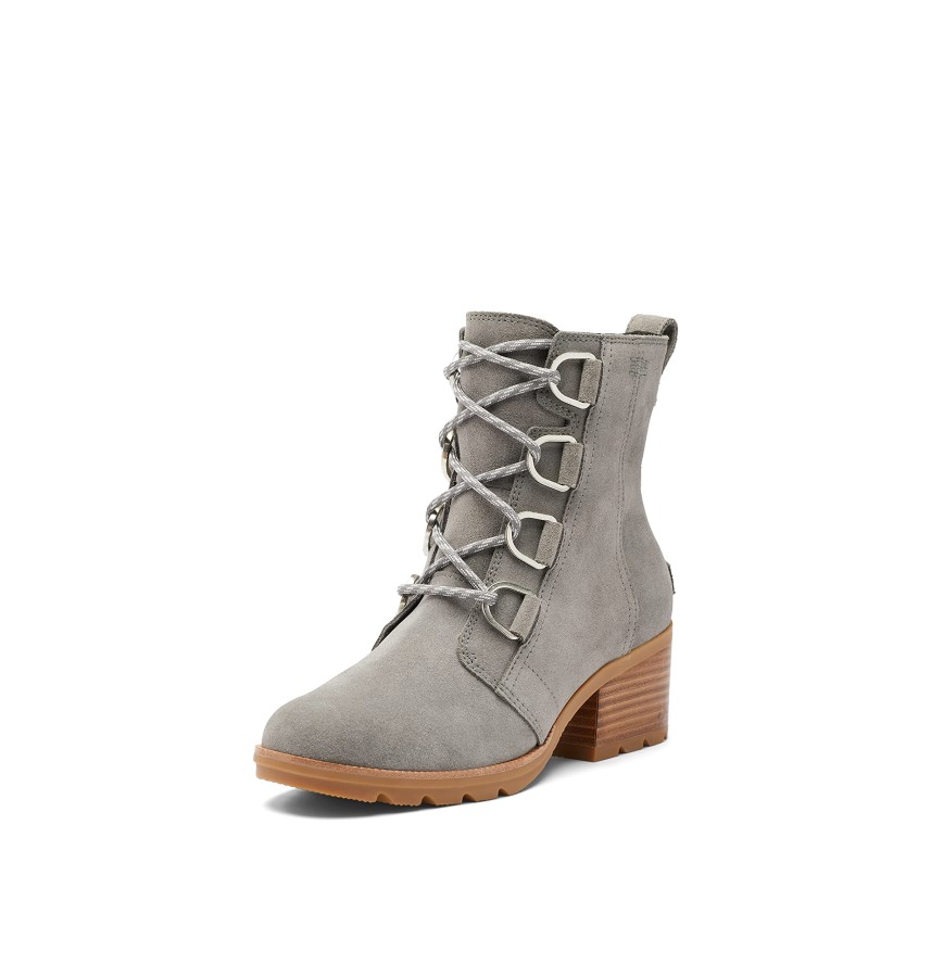 Quarry/Black Sorel Australia Women's Cate Lace Bootie
