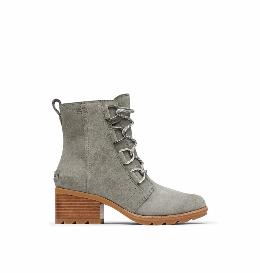 Quarry/Black Sorel Australia Women's Cate Lace Bootie