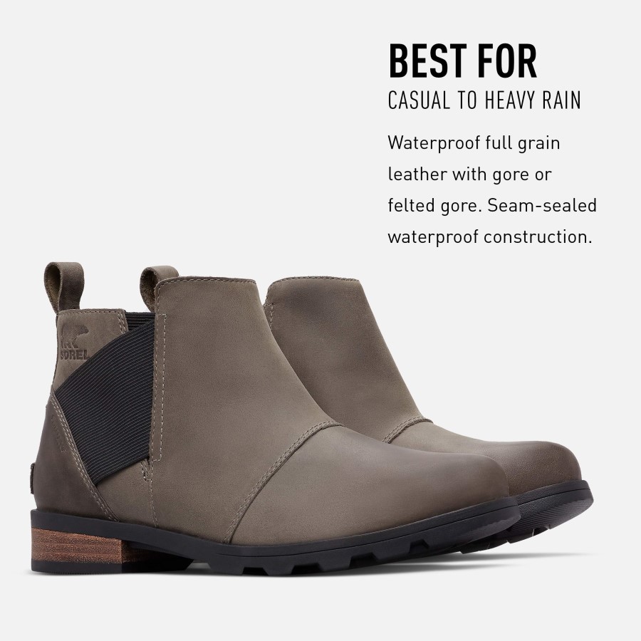 Quarry Black Sorel Australia Women's Chelsea Boots