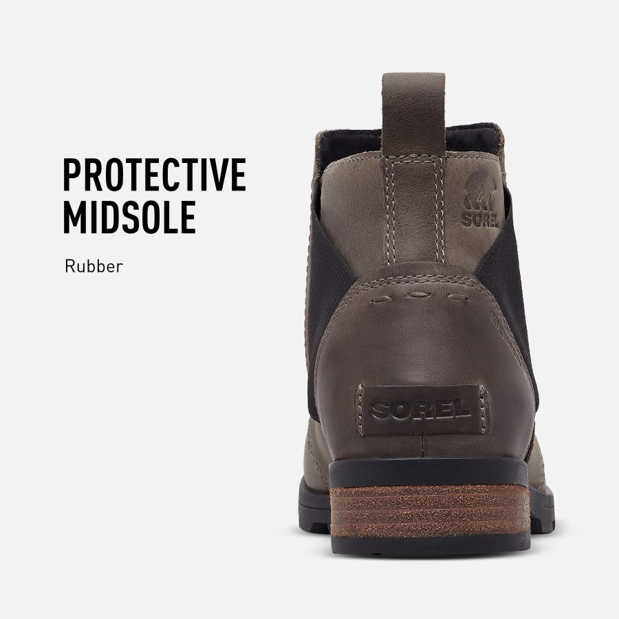 Quarry Black Sorel Australia Women's Chelsea Boots