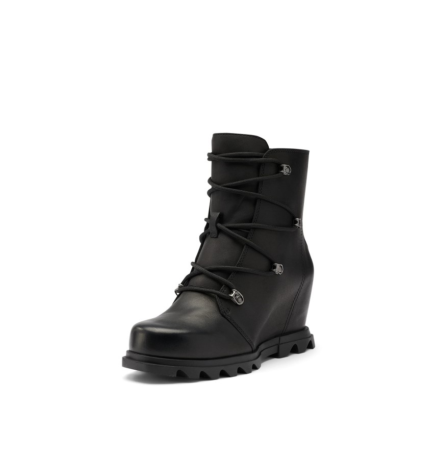 Quarry-Black Women's Joan Of Arctic Wedge Iii Lace Boot Sorel Australia