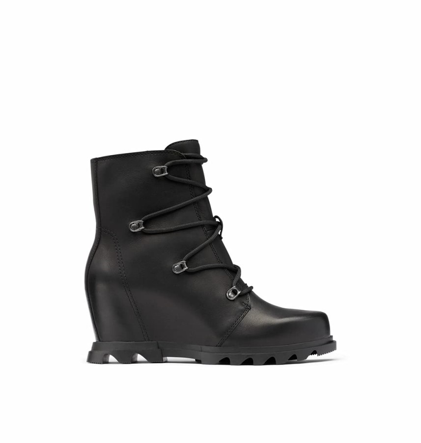 Quarry-Black Women's Joan Of Arctic Wedge Iii Lace Boot Sorel Australia