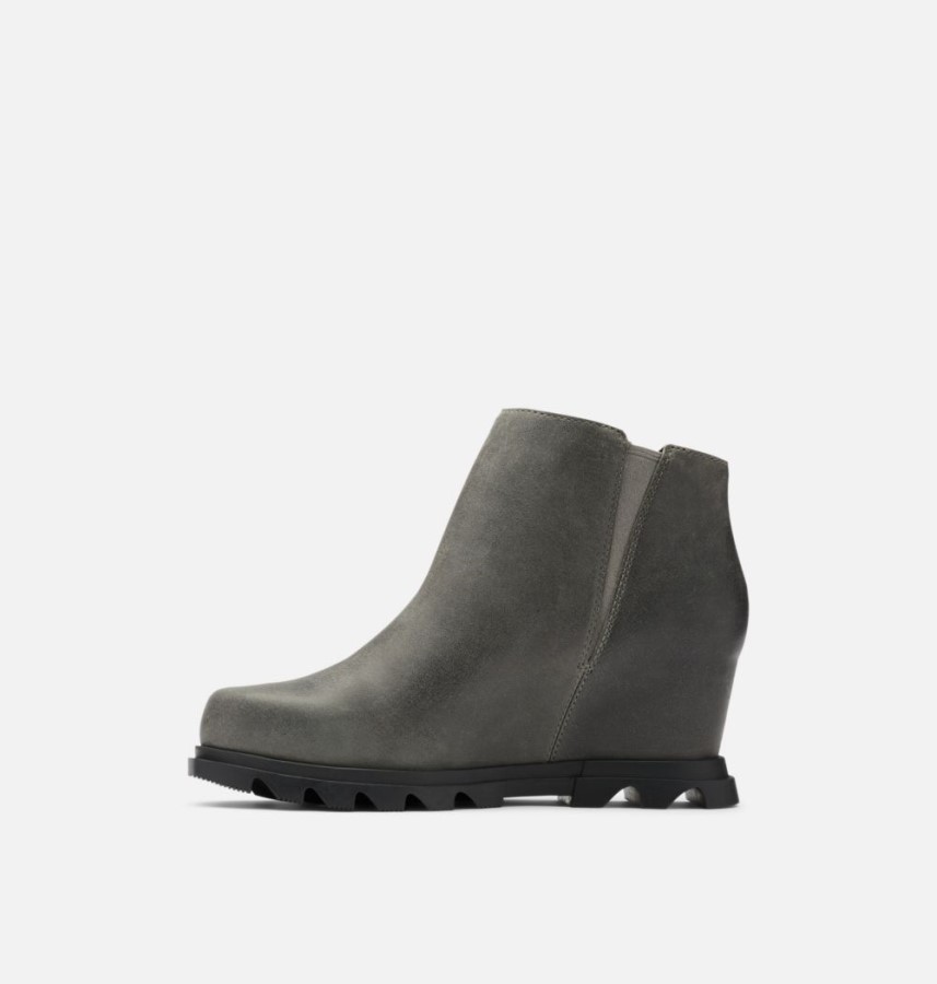 Quarry-Black Women's Joan Of Arctic Wedge Iii Zip Wide Bootie Sorel Australia