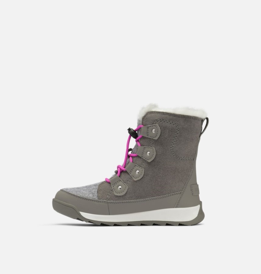Quarry-Bright Lavender Sorel Australia Kids' Whitney Ii Joan Lace Winter Boot