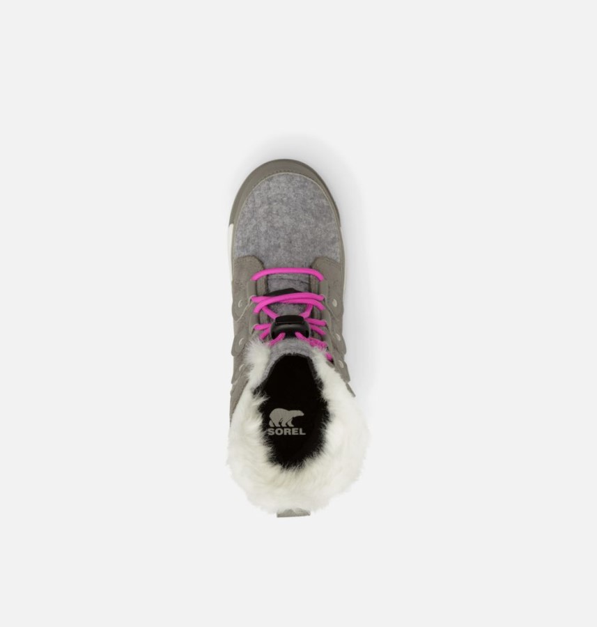 Quarry-Bright Lavender Sorel Australia Kids' Whitney Ii Joan Lace Winter Boot