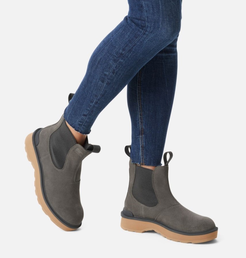 Quarry-Tawny Buff Sorel Australia Women's Hi-Line Chelsea Boot