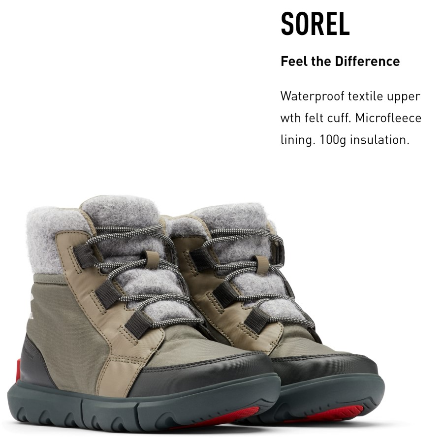 Sage Dark Stone Sorel Australia Women's Winter Boots Explorer Ii Carnival Felt Wp