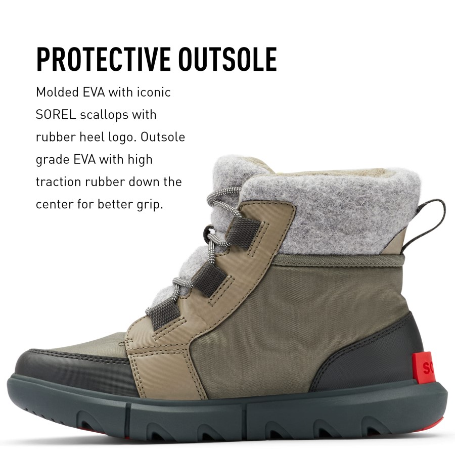Sage Dark Stone Sorel Australia Women's Winter Boots Explorer Ii Carnival Felt Wp