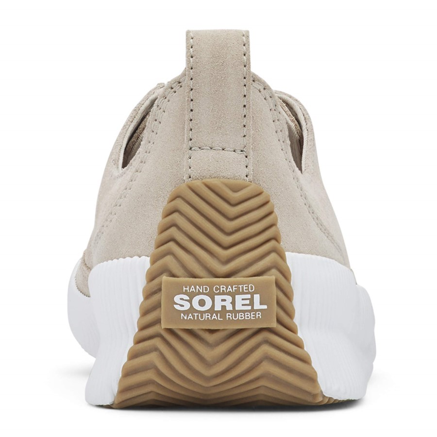 Soft Taupe Sorel Australia Women's Out 'N About Plus Slip-On Suede Sneaker With Thick Rubber Sole