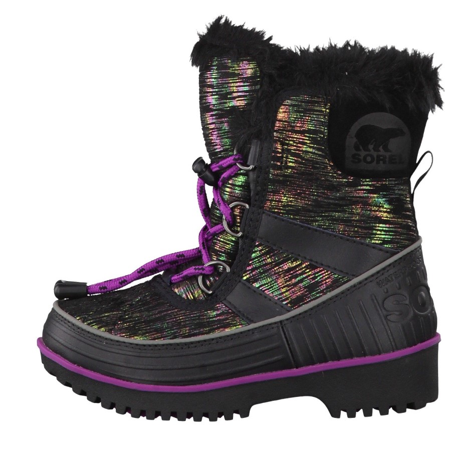 Sorel Australia Black Bright Plum Kids'Ren's Tivoli Ii-K