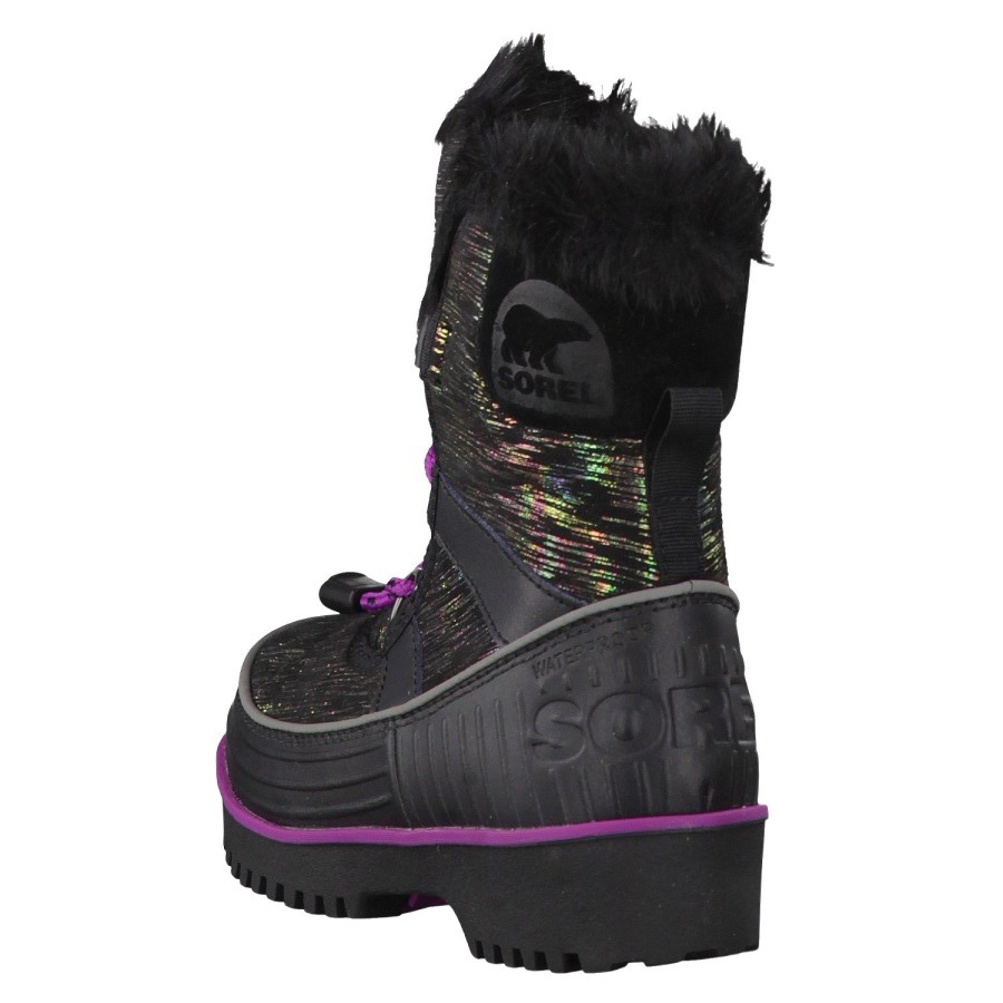 Sorel Australia Black Bright Plum Kids'Ren's Tivoli Ii-K
