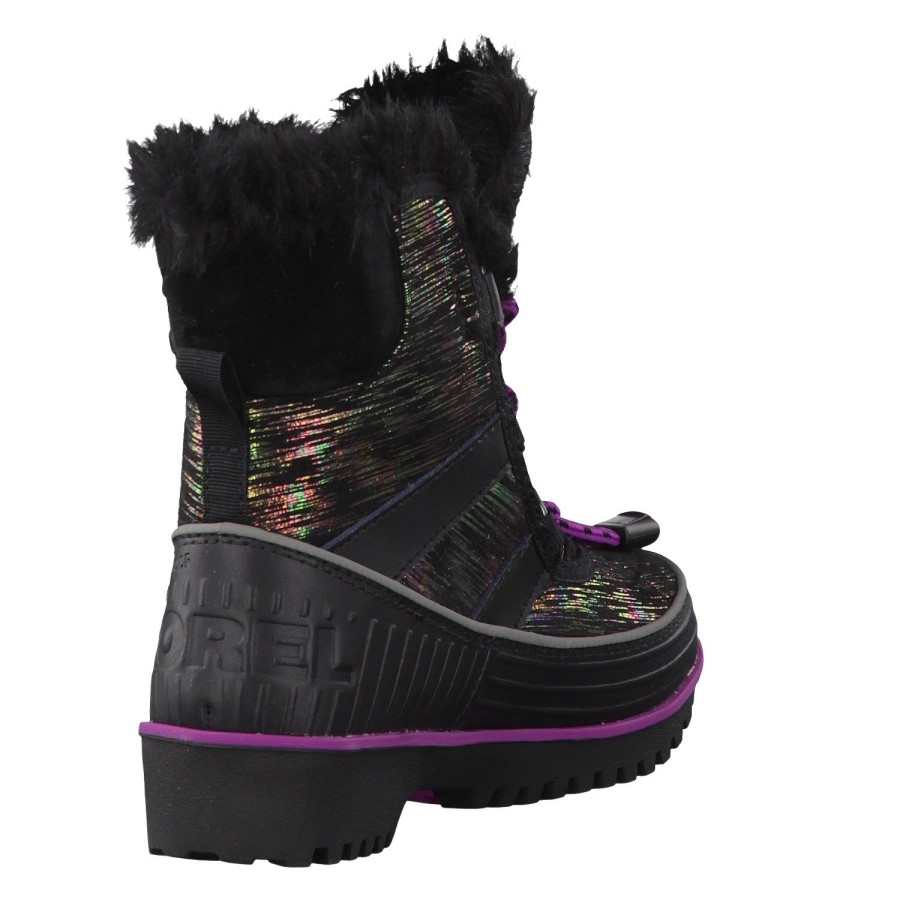 Sorel Australia Black Bright Plum Kids'Ren's Tivoli Ii-K