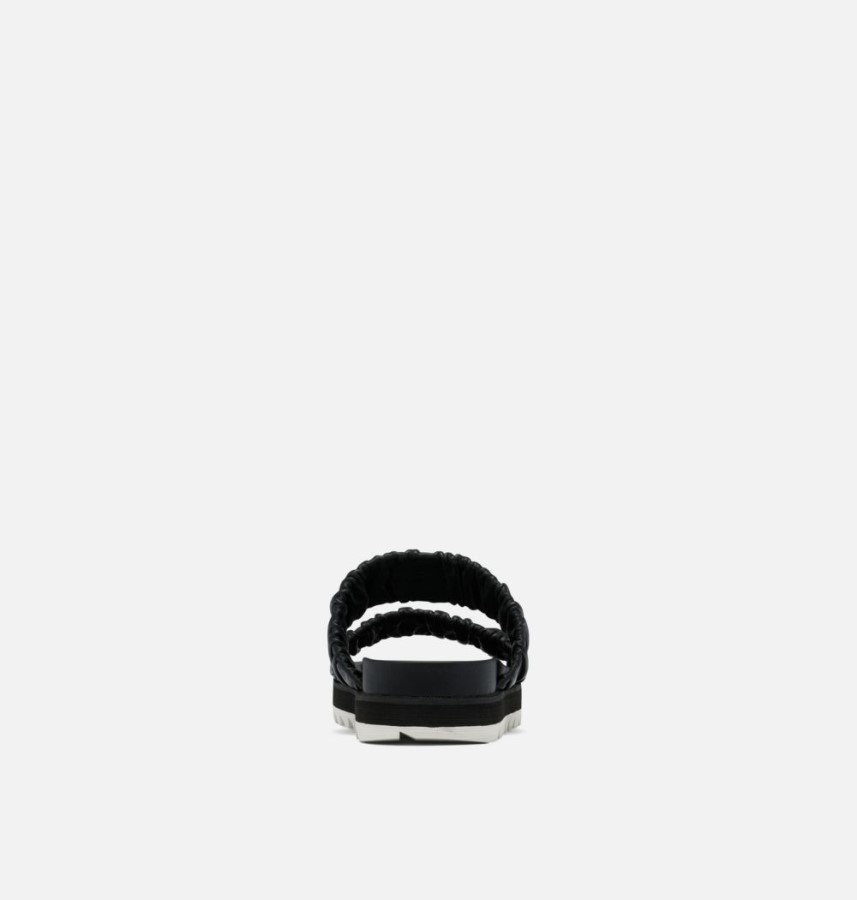 Sorel Australia Black-Chalk Women's Roaming Two Strap Slide Sandal