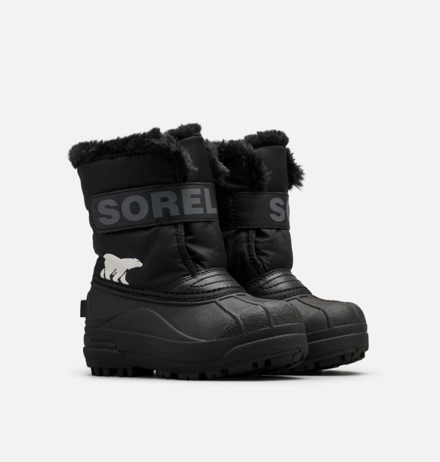 Sorel Australia Black-Charcoal Children's Snow Commander Boot