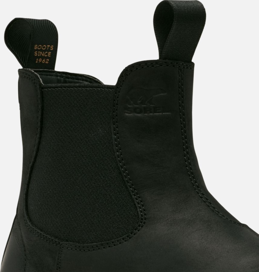 Sorel Australia Black-Elk Women's Hi-Line Chelsea Boot