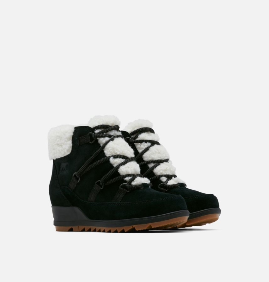 Sorel Australia Black-Jet Women's Evie Cozy Lace Bootie
