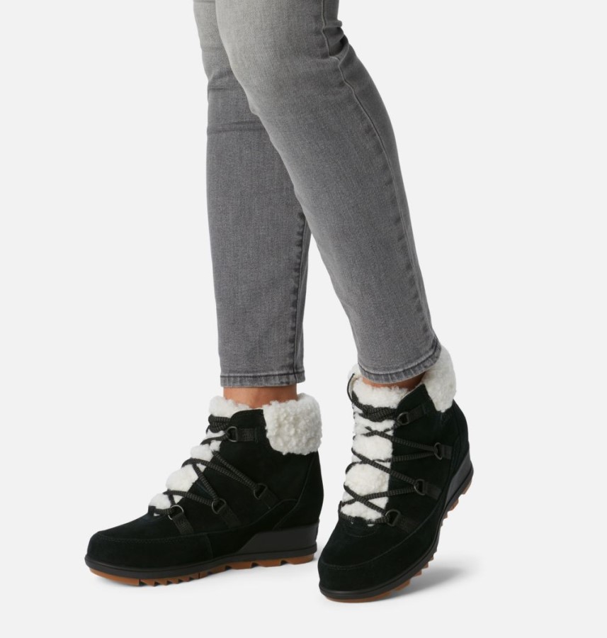 Sorel Australia Black-Jet Women's Evie Cozy Lace Bootie