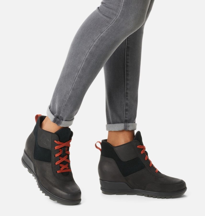 Sorel Australia Black-Jet Women's Evie Sport Lace Bootie