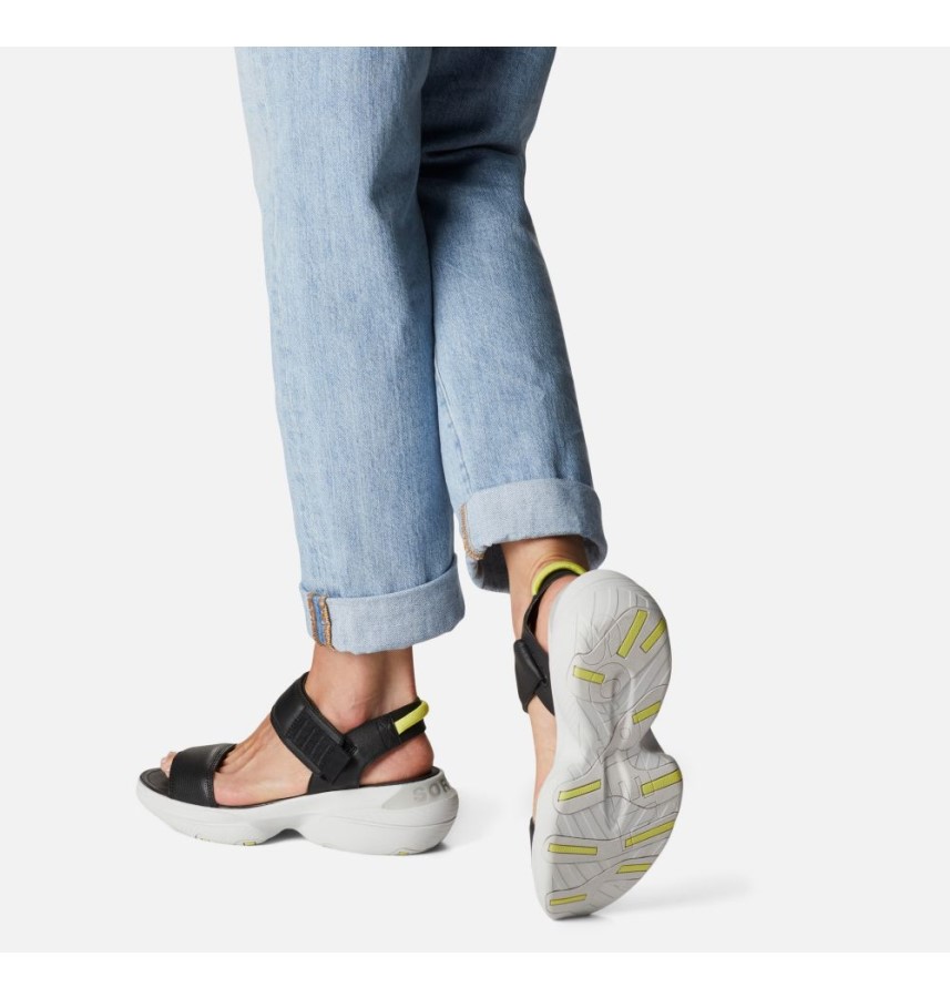 Sorel Australia Black-Moonstone Women's Explorer Blitz Stride Sporty Sandal