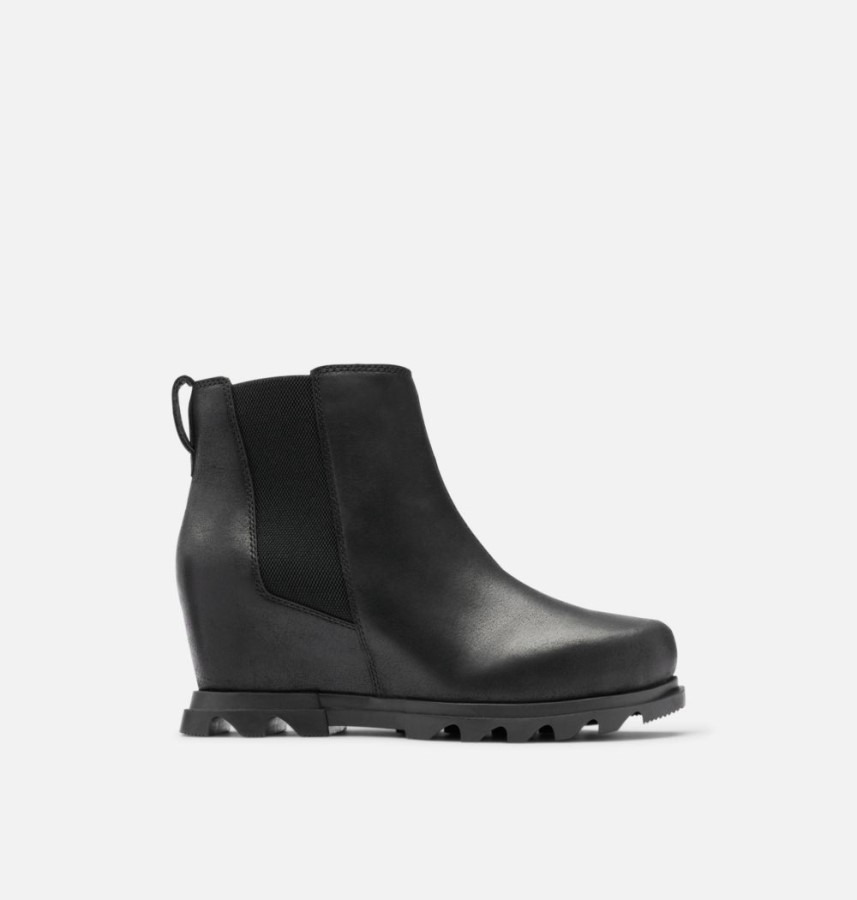 Sorel Australia Black-Sea Salt Women's Joan Of Arctic Wedge Iii Chelsea Wide Bootie
