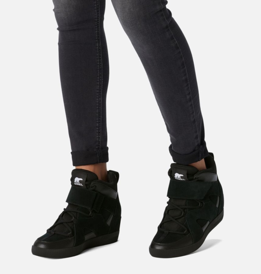 Sorel Australia Black-Sea Salt Women's Out N About Sport Wedge Bootie