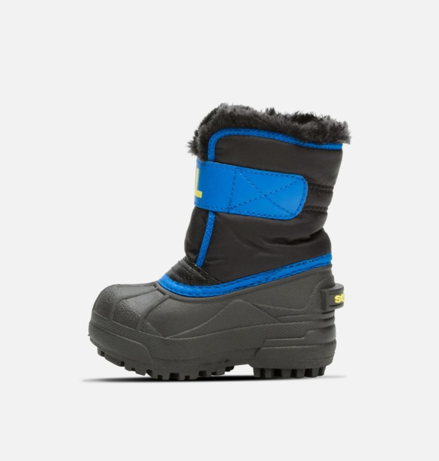 Sorel Australia Black-Super Blue Toddler Snow Commander Boot