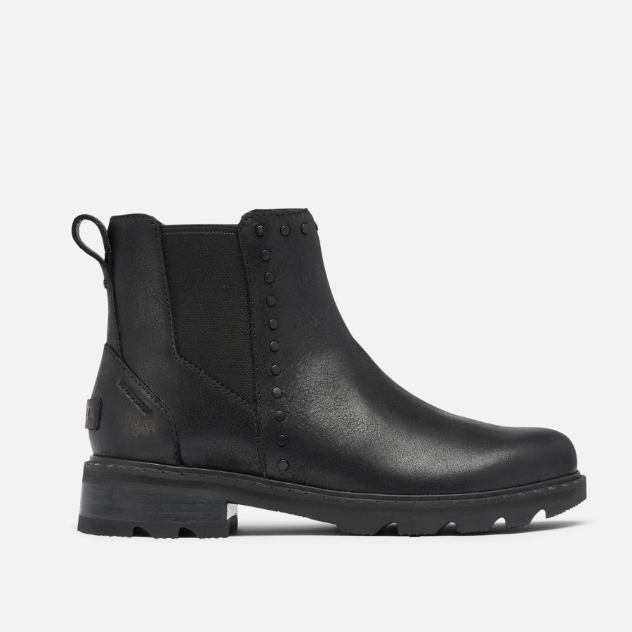 Sorel Australia Black Women's Lennox Chelsea Stud Boot Waterproof