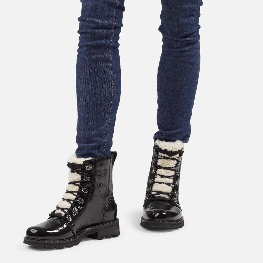 Sorel Australia Black Women's Lennox Lace Cozy Boot Rain Waterproof