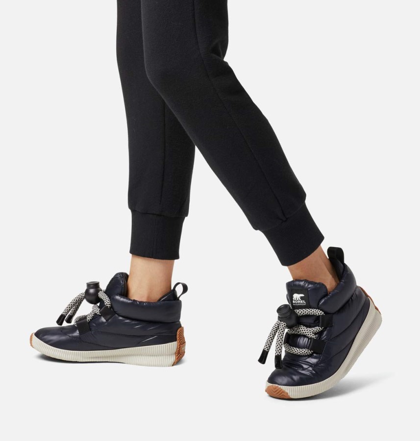 Sorel Australia Black Women's Out N About Puffy Lace Winter Boots