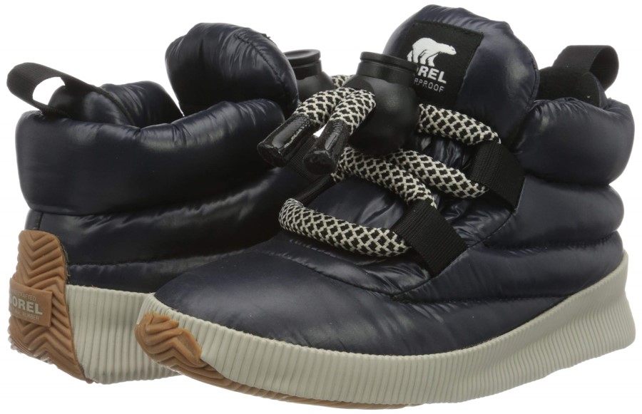 Sorel Australia Black Women's Out N About Puffy Lace Winter Boots