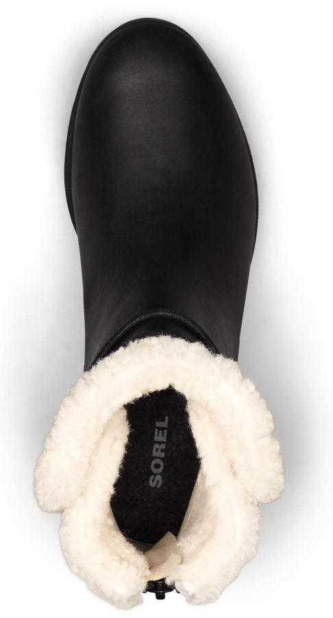 Sorel Australia Black Womens Harlow Bootie Cozy