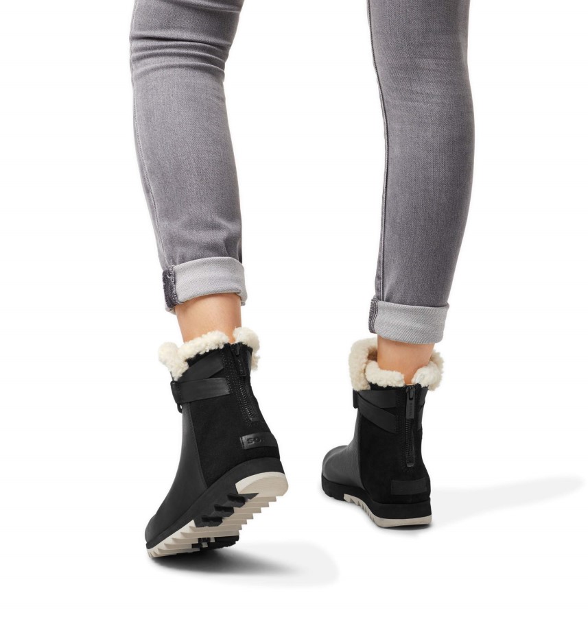 Sorel Australia Black Womens Harlow Bootie Cozy