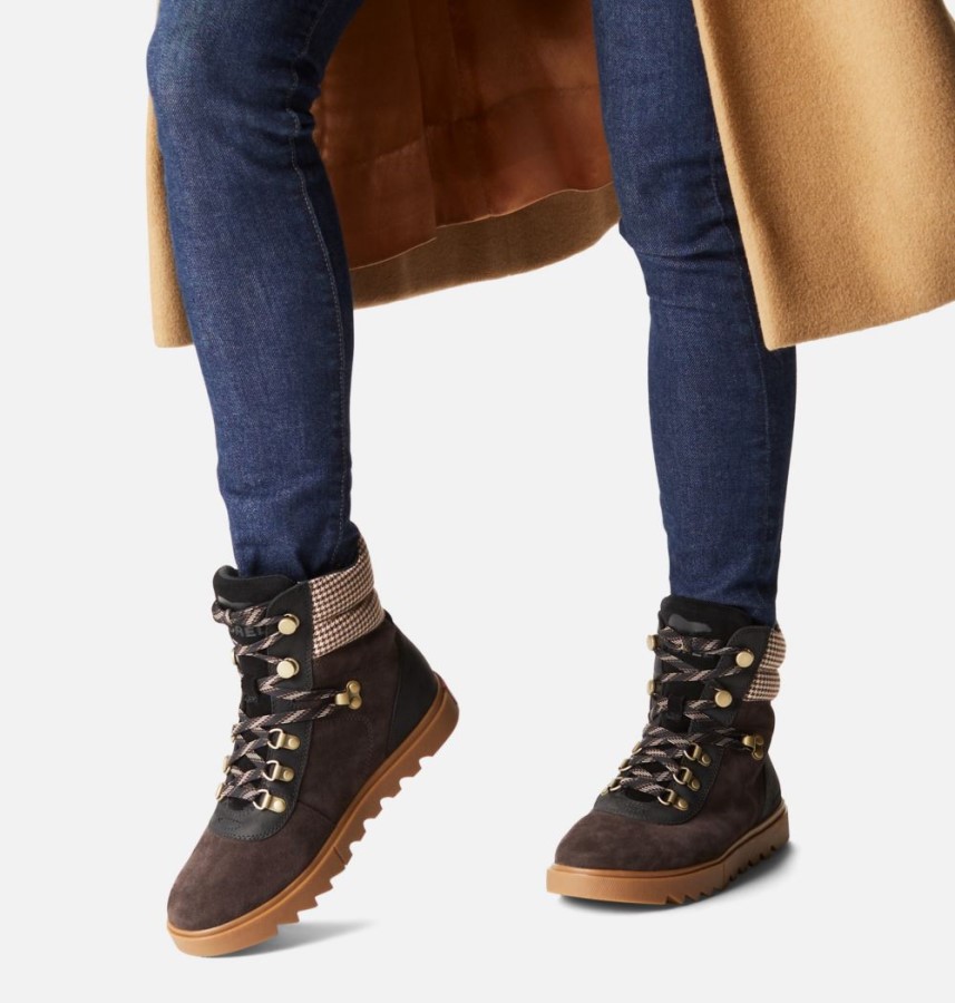 Sorel Australia Blackened Brown-Black Women's Joan Of Arctic Next Lite Hiker Boot