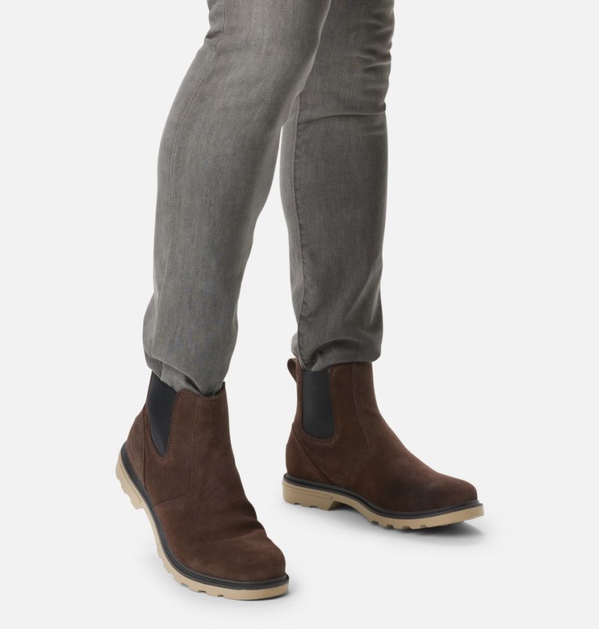 Sorel Australia Blackened Brown-Khaki Ii Men's Carson Chelsea Boot