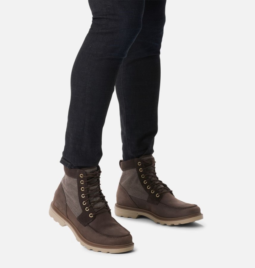 Sorel Australia Blackened Brown-Khaki Ii Men's Carson Moc Boot