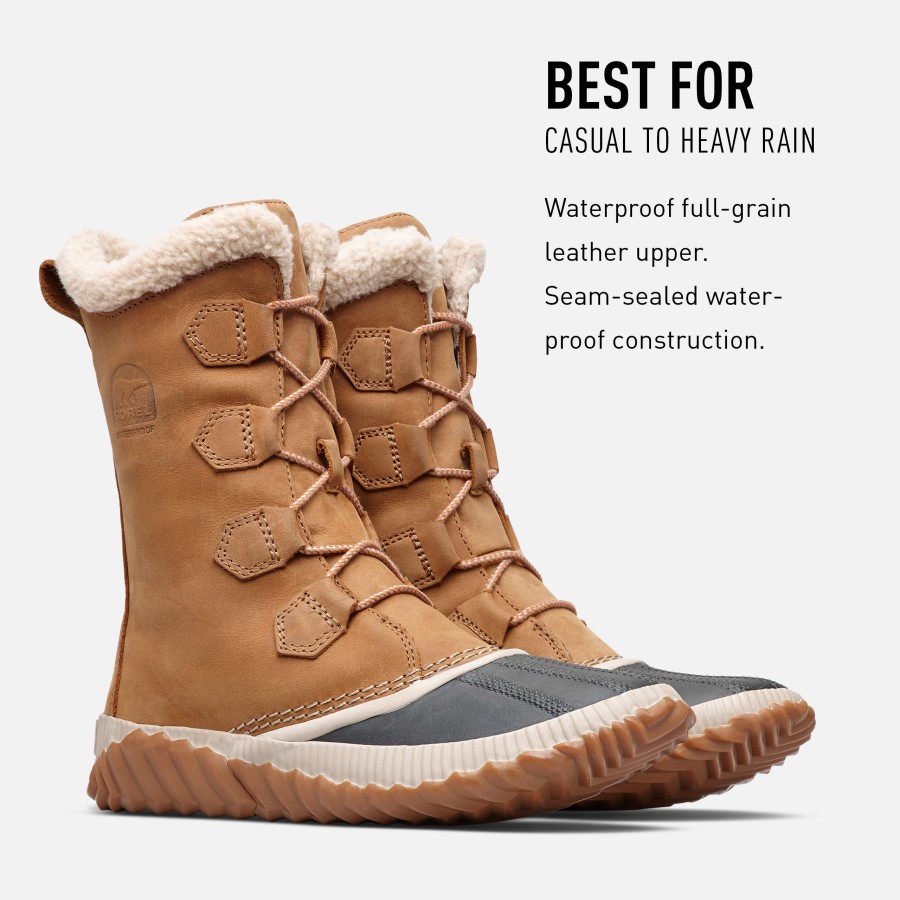 Sorel Australia Brown Elk Women's N About Plus Tall Duck Boots