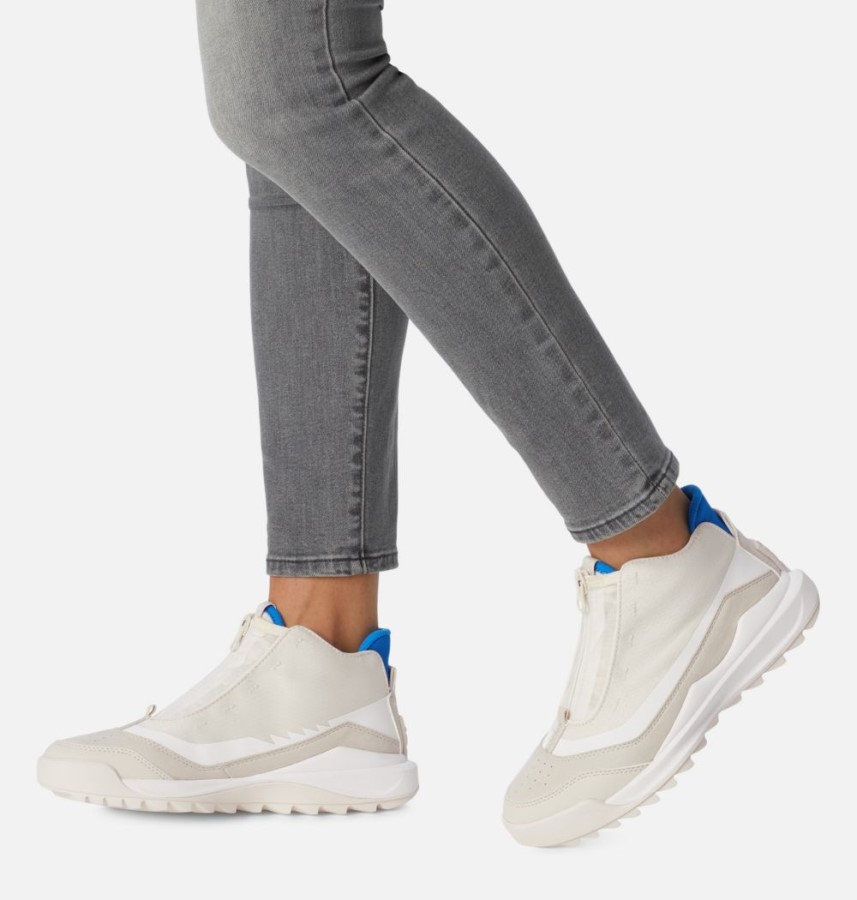 Sorel Australia Chalk-Hyper Blue Women's Ona 718 Mid Sneaker