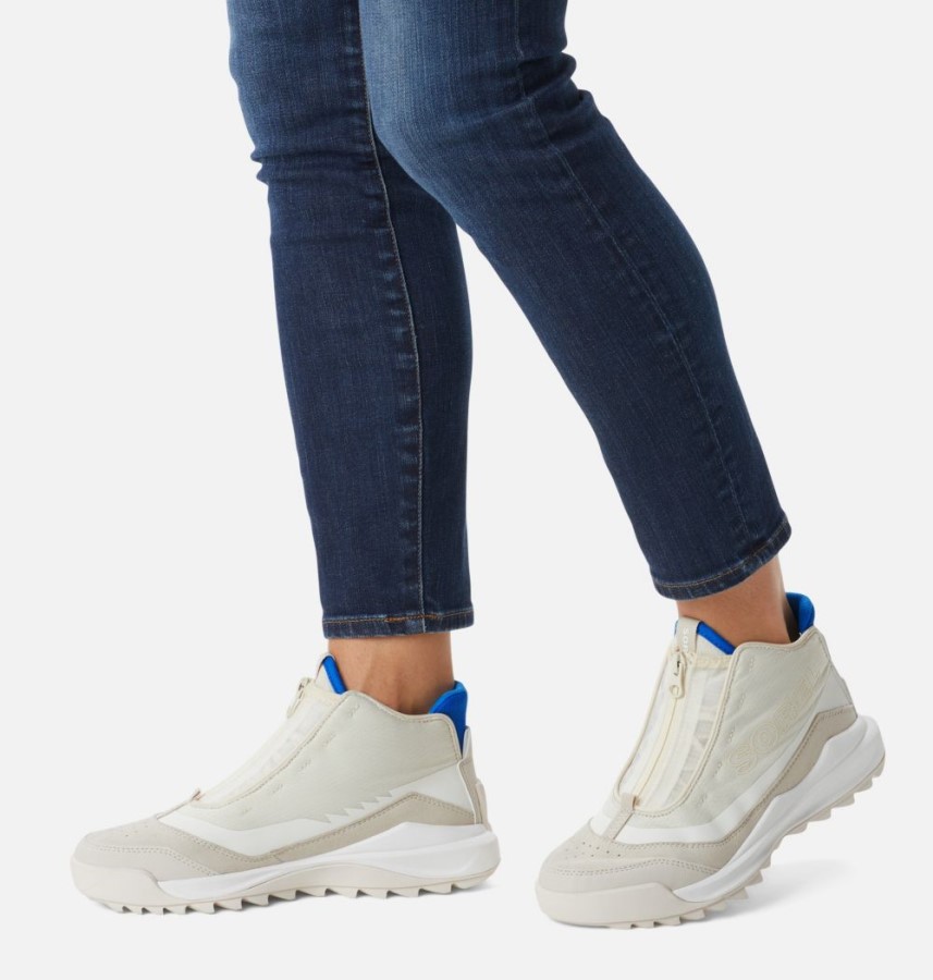 Sorel Australia Chalk-Hyper Blue Women's Ona 718 Mid Sneaker