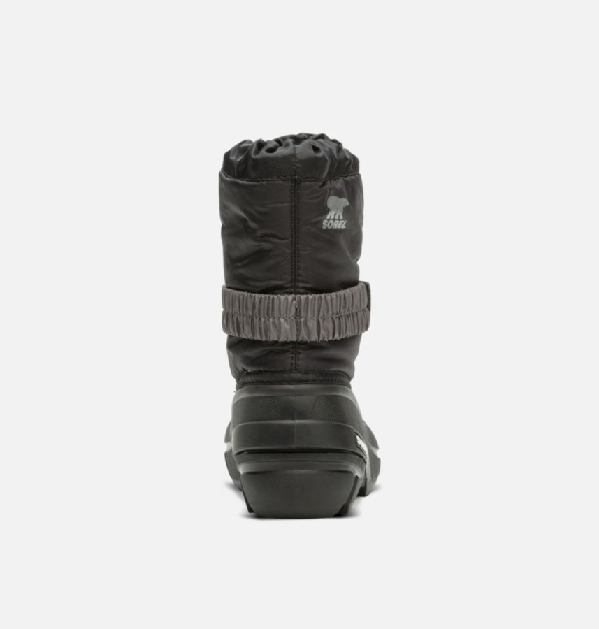 Sorel Australia Children's Flurry Boot Black-City Grey