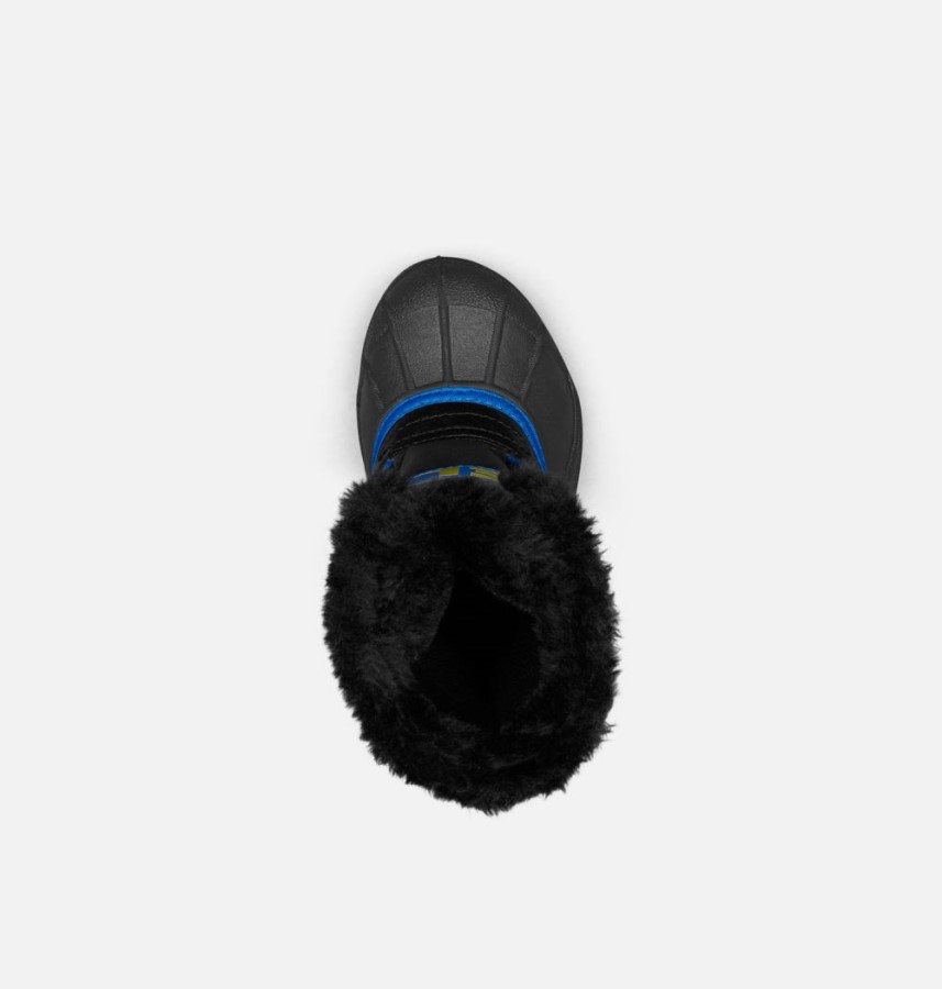 Sorel Australia Children's Snow Commander Boot Black-Super Blue