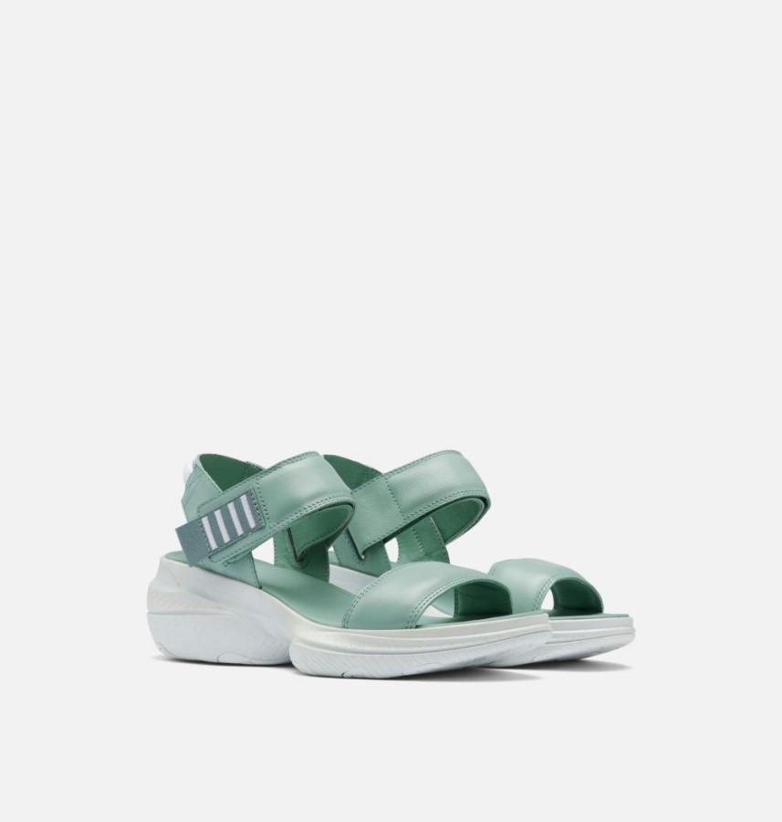 Sorel Australia Crushed Blue-Blue Hint Women's Explorer Blitz Stride Sandal
