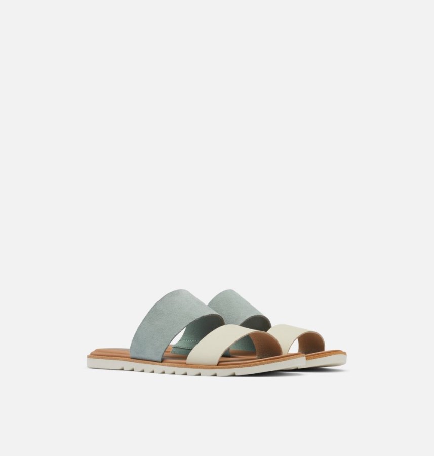 Sorel Australia Crushed Blue-Chalk Women's Ella Ii Slide Sandal
