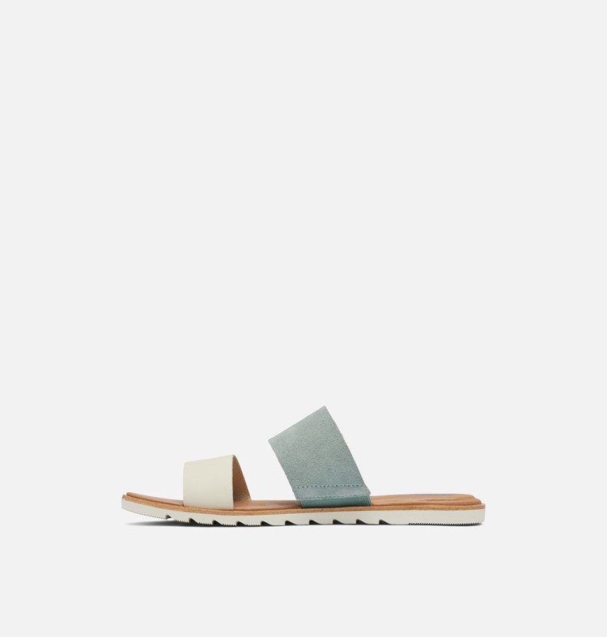 Sorel Australia Crushed Blue-Chalk Women's Ella Ii Slide Sandal
