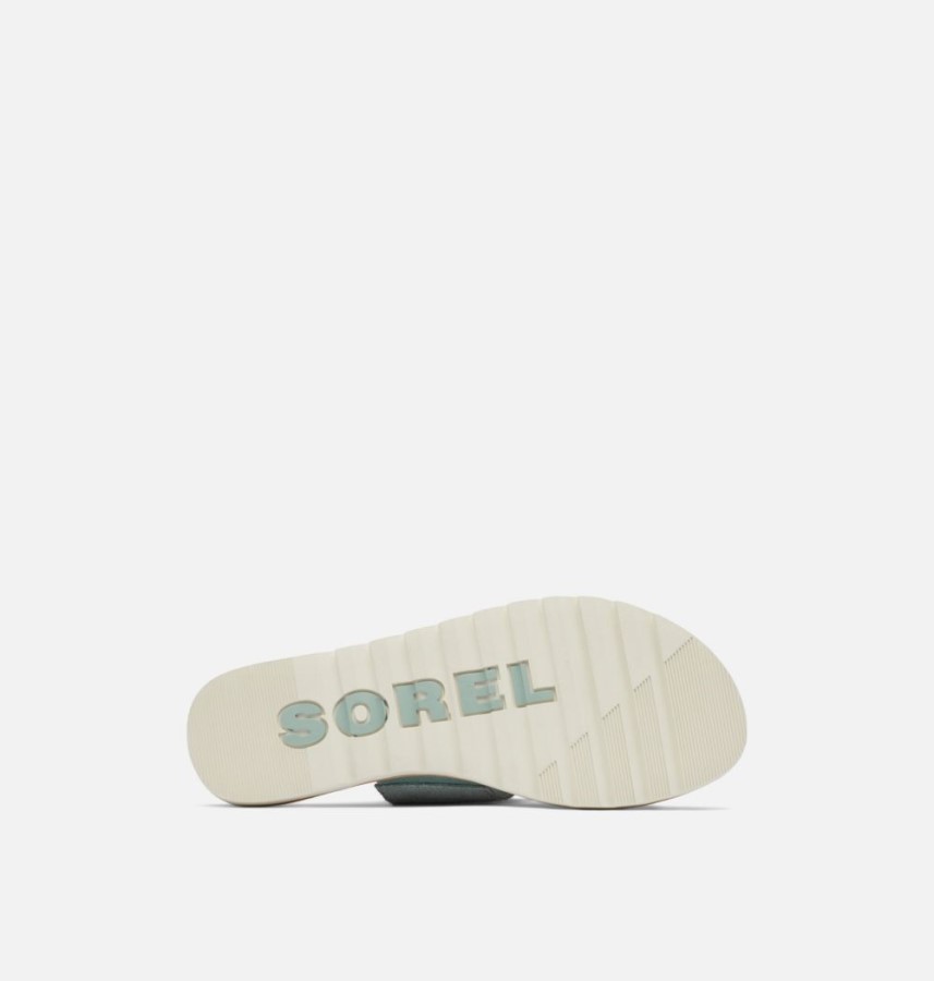 Sorel Australia Crushed Blue-Chalk Women's Ella Ii Slide Sandal
